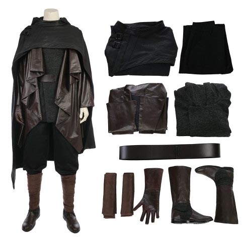 luke skywalker leather black suit by simcosplay